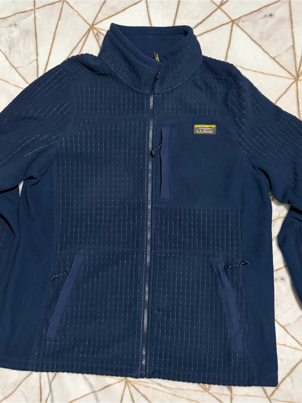 L.L. Bean Men's Navy Quilted Lightweight Jacket